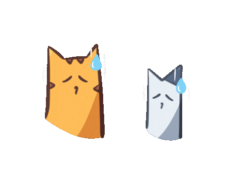 Sad Cats Sticker