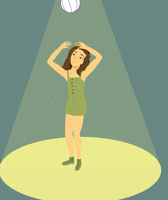 natfaye girl green yellow light GIF
