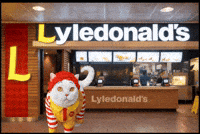 Fast Food Cat GIF