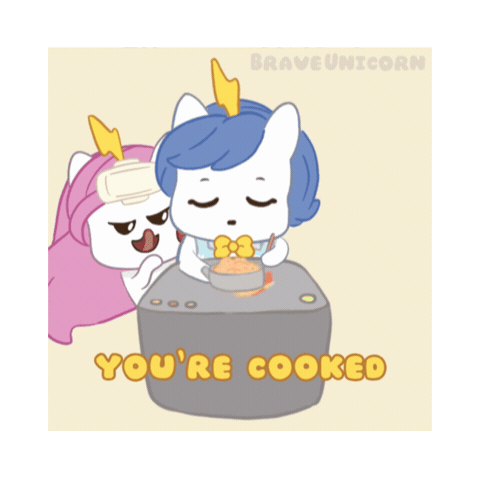 Game Over Bu Sticker by Brave Unicorn