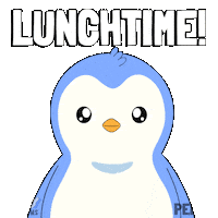 Hungry Lets Eat Sticker by Pudgy Penguins