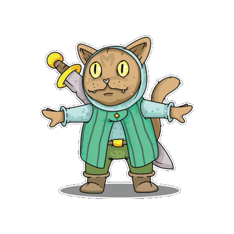 Cat Illustration Sticker by BOYISHMIND