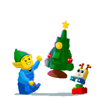 Christmas Santa Sticker by LEGO