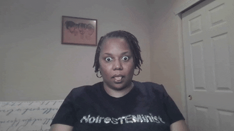 Shocked Rolling Eyes GIF by NoireSTEMinist