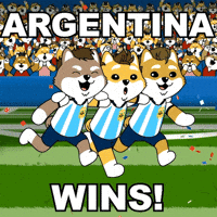 Vamos Argentina Copa Del Mundo GIF by Dogelon Mars