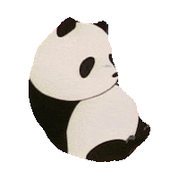 tired panda STICKER by imoji