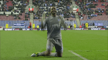 ali al habsi fist pump GIF by Wigan Athletic
