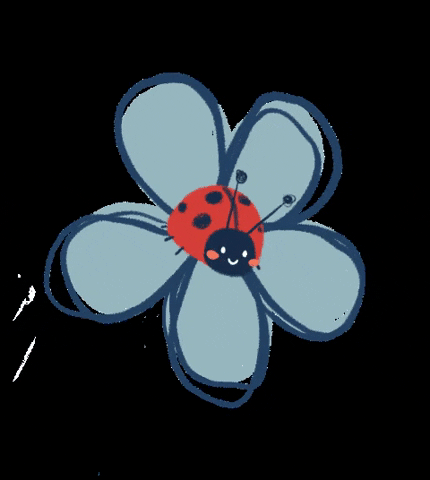 Judy_Rotter giphygifmaker ladybug springtime cute bug GIF