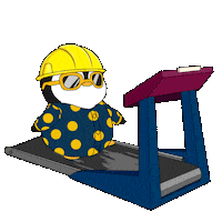 On My Way Running Sticker by Pudgy Penguins