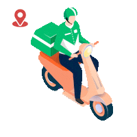 Rider Lineman Sticker by LINE MAN Wongnai