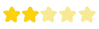 Two Stars Sticker