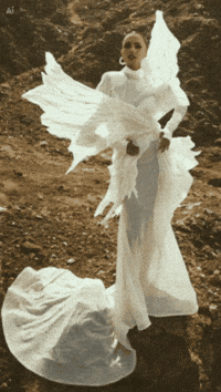Victoria Larsen Miss Universe Denmark Flying Angel GIF