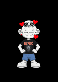 Rock 80S GIF by Zhot Shop