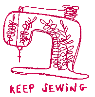 Sew Sewing Machine Sticker