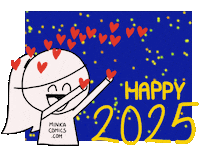 Happy Feliz Sticker by Minka Comics