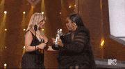 Bebe Rexha Chest Bump GIF by 2022 MTV Video Music Awards