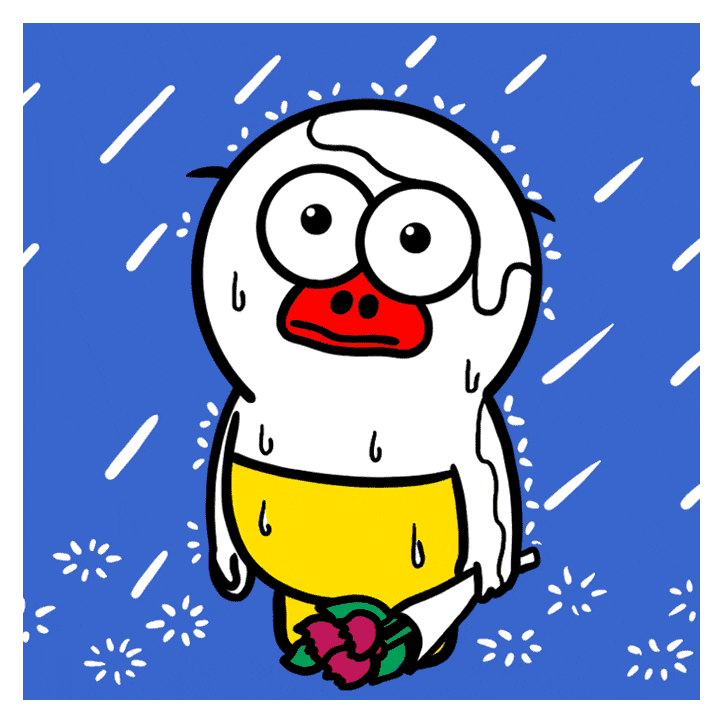 Sad Flower GIF by kwaesam