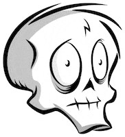 bonnyzed love skull zed bonny Sticker