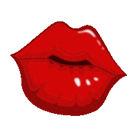 Red Lips Kiss Sticker