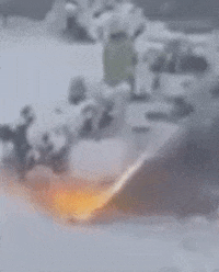 morrison1977 giphygifmaker snow flamethrower driveway GIF