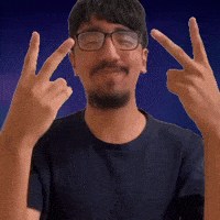 Less than and greater than gesture