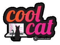 Cat Computer Sticker by Pluralsight