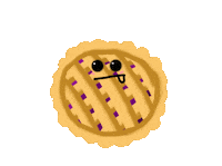 Baking Blueberry Pie Sticker