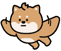 leewalee dog bird ab 강아지 Sticker