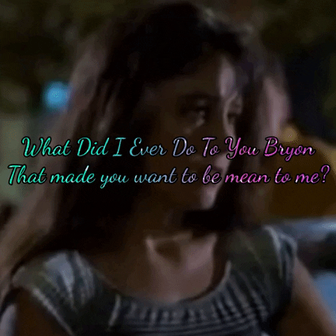 SparkleDemigoddess giphygifmaker angela that was then this is now questioning why bryon douglas cut her hair off GIF