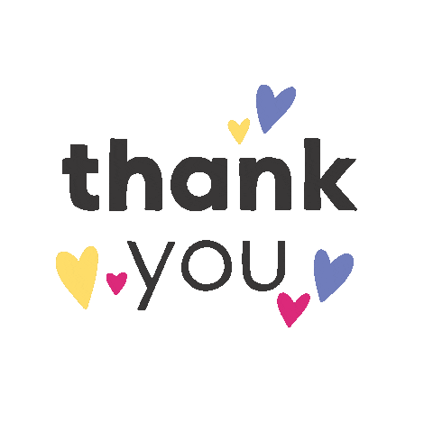 Heart Thank You Sticker by Jo King, Bring to the Party