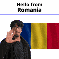 Romania Ro Sticker