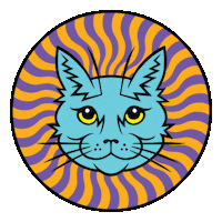 cats electric catnip Sticker