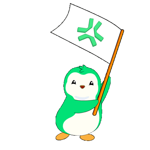 Crypto Penguin Sticker by Abstract