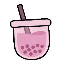 Bubble Tea Pink Sticker