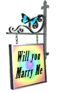 Marry Me Wedding Sticker