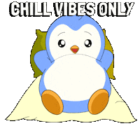 Happy Chill Out Sticker by Pudgy Penguins
