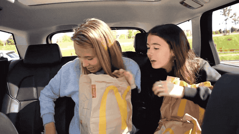 eat chicken nuggets GIF by Girlys Blog