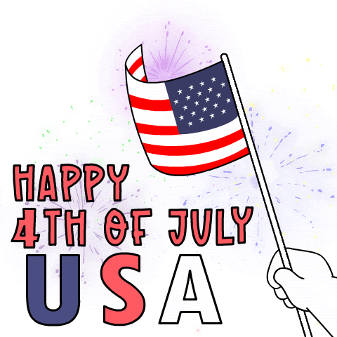Celebrate United States Sticker by BoDoggos