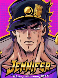 Kris_deltarune_1225 jennifer kris jojos jba GIF