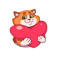 vokigames love cat heart halloween Sticker