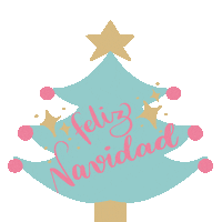Merry Christmas Felices Fiestas Sticker