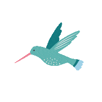 minilabo bird hummingbird minilabo mini labo Sticker