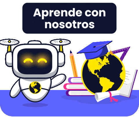 Robot Estudiar Sticker by Geosysteming