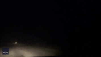 Storm Chaser Captures Close Range Lightning Strike in Texas