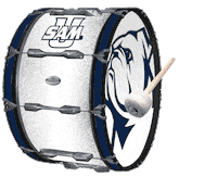 Marching Band Football Sticker by Samford University