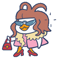 Duck Jazz Sticker by elodie shanta