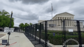 New Security Fence Erected at US Supreme Court