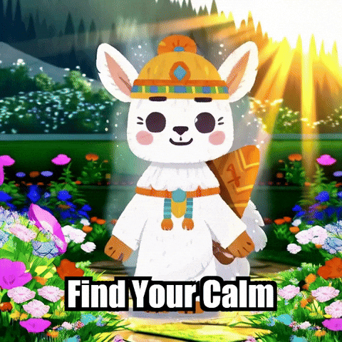 Peace Meditation GIF by Llamaozi
