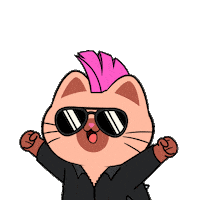 Excited Lets Go Sticker by Silly Kitties