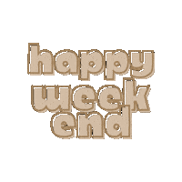 Happy Weekend Sticker by Natasja | WATZIJZEGT